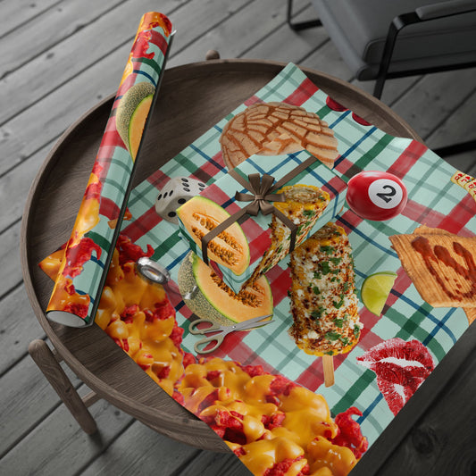 Fun Wrapping Paper Roll — Cool Kitchen Food Gift Wrap