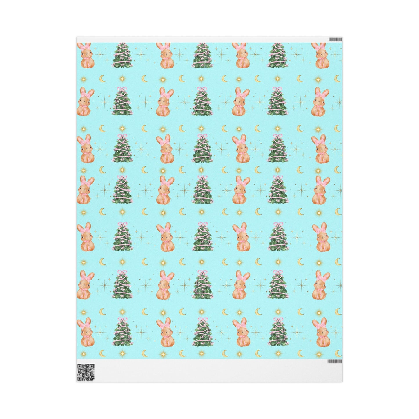 Christmas Bunny Wrapping Paper Roll — Cute Holiday Gift Wrap