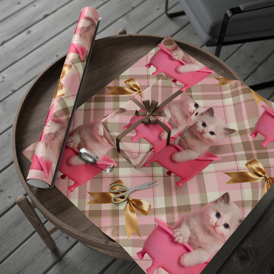 Kitten Wrapping Paper Roll